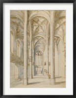 Interior of a Gothic Church Fine Art Print
