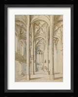 Interior of a Gothic Church Fine Art Print
