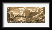 An Army Leaving a Castle Fine Art Print