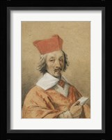 Portrait of Armand-Jean du Plessis, Cardinal de Richelieu Fine Art Print