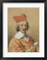 Portrait of Armand-Jean du Plessis, Cardinal de Richelieu Fine Art Print