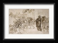 Saint Cecilia Giving Alms to the Poor Fine Art Print