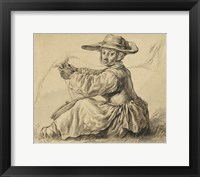 A Milkmaid Fine Art Print