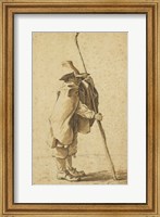 A Young Herdsman Leaning on His Houlette Fine Art Print