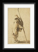 A Young Herdsman Leaning on His Houlette Fine Art Print