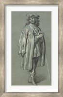 A Young Man Standing Fine Art Print
