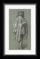 A Young Man Standing Fine Art Print