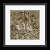 Equestrian Portrait of Don Juan Jose of Austria Fine Art Print