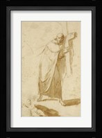 A Monk Carrying a Cross Fine Art Print