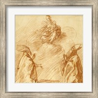 The Virgin and Child Appearing to Two Bishops Fine Art Print