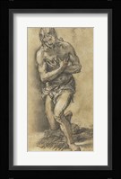 Christ Baptized Framed Print