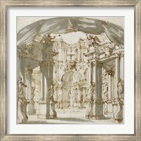 The Courtyard of a Palace: Project for a Stage Fine Art Print