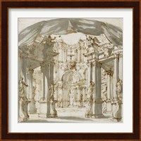 The Courtyard of a Palace: Project for a Stage Fine Art Print