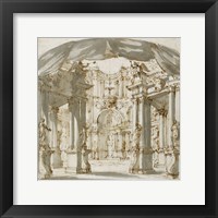 The Courtyard of a Palace: Project for a Stage Fine Art Print
