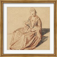 Seated Woman with a Fan Fine Art Print