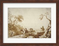 Landscape with Travelers Fine Art Print