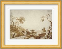 Landscape with Travelers Fine Art Print