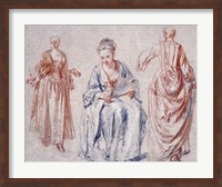 Studies of Three Women Fine Art Print