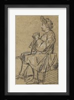 Study of a Seated Man Fine Art Print