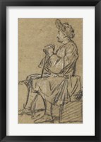 Study of a Seated Man Fine Art Print