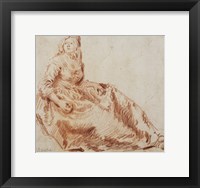 Study of a Seated Woman Fine Art Print