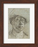 Self-Portrait Wearing a Cloth Hat Fine Art Print