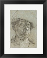 Self-Portrait Wearing a Cloth Hat Fine Art Print