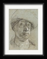 Self-Portrait Wearing a Cloth Hat Fine Art Print