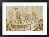 Nude Being Positioned by the Drawing Master Fine Art Print