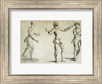 Three Figure Studies Fine Art Print