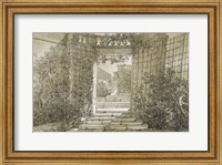 Landscape with a Stairway and Balustrade Fine Art Print