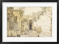 The Entrance to the Grotto at Posilipo Fine Art Print