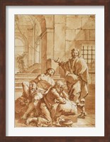 Joseph Interpreting the Dreams of His Fellow Prisoners Fine Art Print
