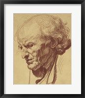 Study of the Head of an Old Man Fine Art Print