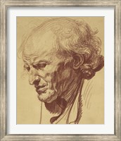 Study of the Head of an Old Man Fine Art Print