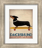 Dachshund Longboards Fine Art Print