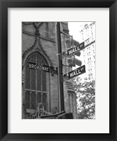 Wall Street Signs Fine Art Print