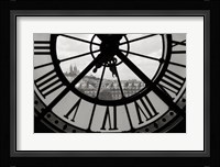 Big Clock Horizontal Black and White Fine Art Print