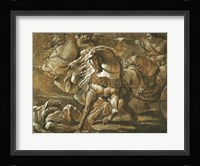 Tullia about to Ride over the Body of Her Father in Her Chariot Fine Art Print