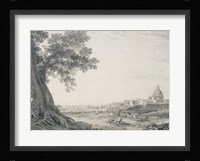 An Extensive View of Rome from the Orti della Pineta Sacchetti Fine Art Print
