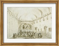 A Theatrical Performance Fine Art Print