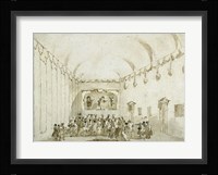 A Theatrical Performance Fine Art Print