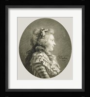 Portrait of a Young Lady in Profile Fine Art Print