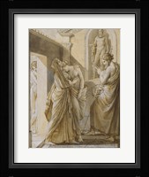 The Father of Psyche Consulting the Oracle of Apollo Framed Print