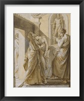 The Father of Psyche Consulting the Oracle of Apollo Framed Print
