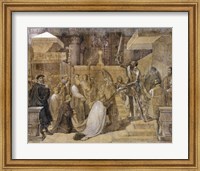 The Duke of Alba Receiving the Pope's Blessing in the Cathedral of St.Gudule Fine Art Print