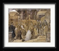 The Duke of Alba Receiving the Pope's Blessing in the Cathedral of St.Gudule Fine Art Print