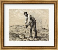 Man with a Hoe Fine Art Print