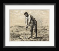Man with a Hoe Fine Art Print