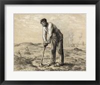 Man with a Hoe Fine Art Print